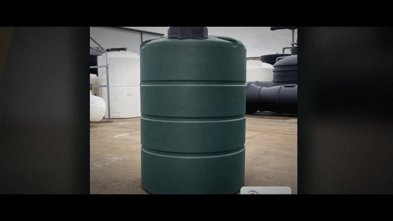 Norwesco 500 Gallon Dark Green Vertical Water Storage Tank video