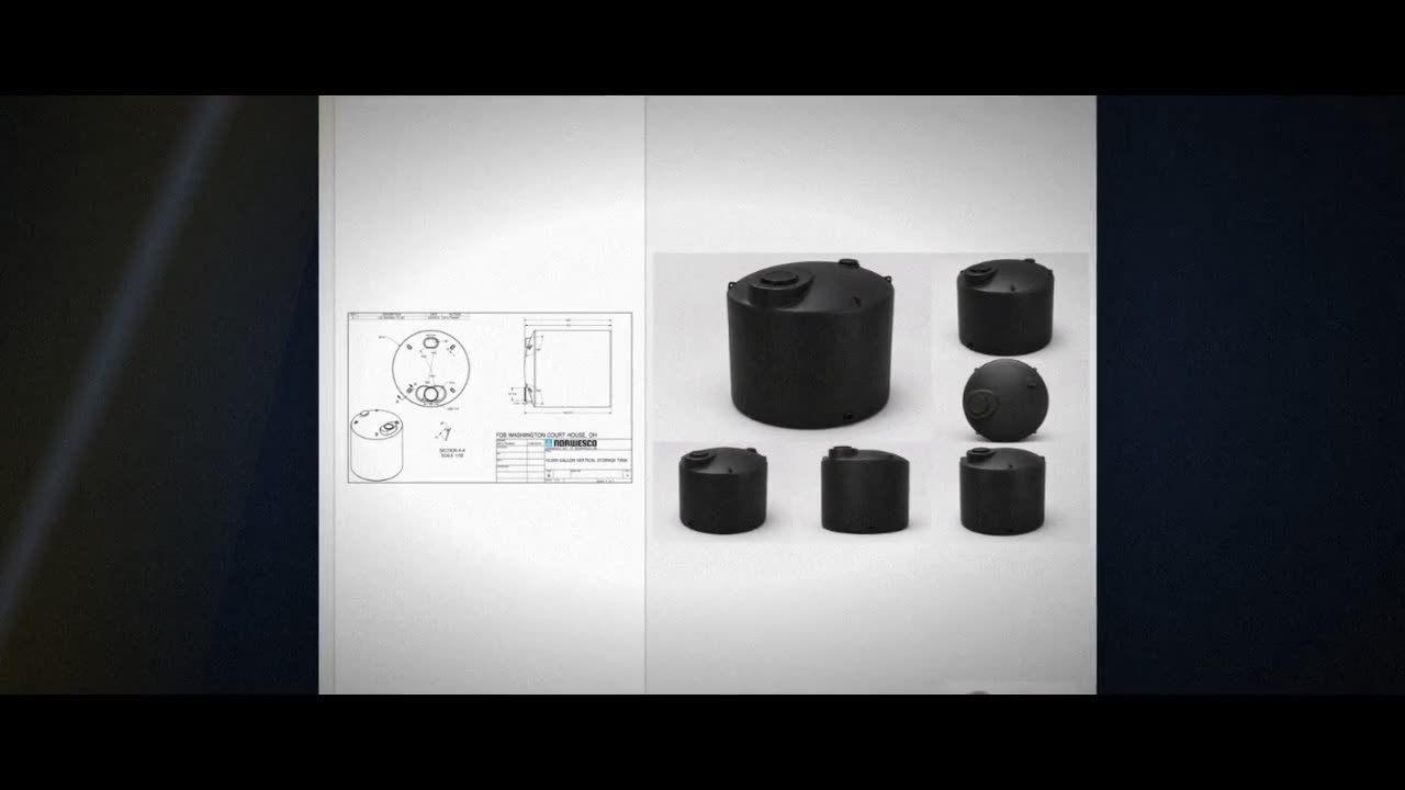 Norwesco 10000 Gallon Black Heavy Duty Vertical Storage Tank video