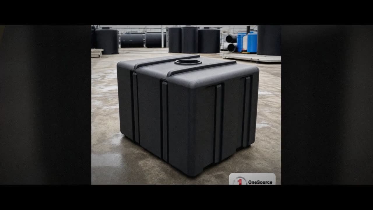 Norwesco 200 Gallon Black Loaf Tank video