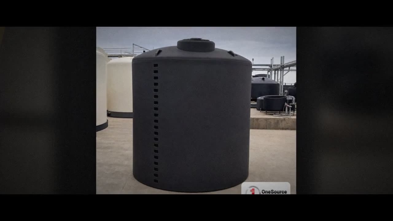 Norwesco 9000 Gallon Black Heavy Duty Vertical Storage Tank video