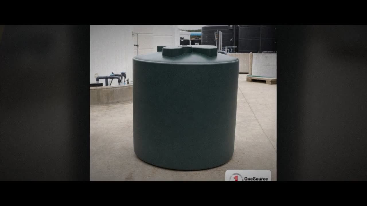 Norwesco 600 Gallon Dark Green Vertical Water Storage Tank video