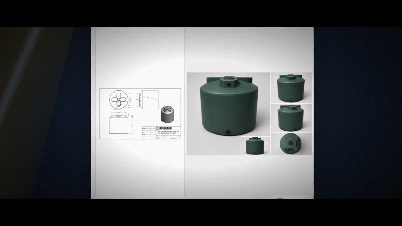 Norwesco 2550 Gallon Dark Green Vertical Water Storage Tank video