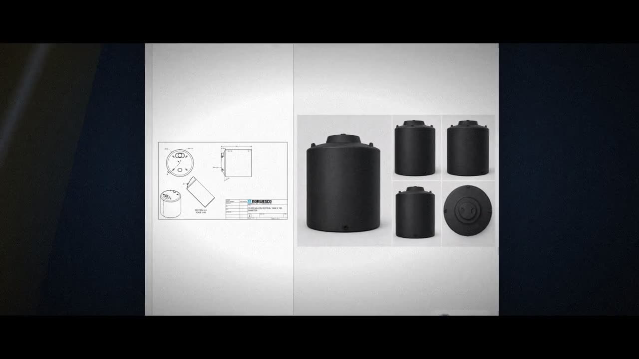 Norwesco 15000 Gallon Black Vertical Storage Tank video