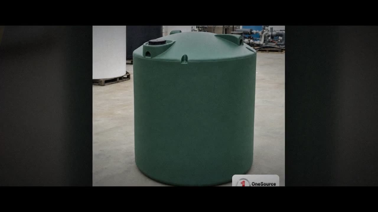 Norwesco 220 Gallon Green (California Only) Vertical Water Storage Tan video