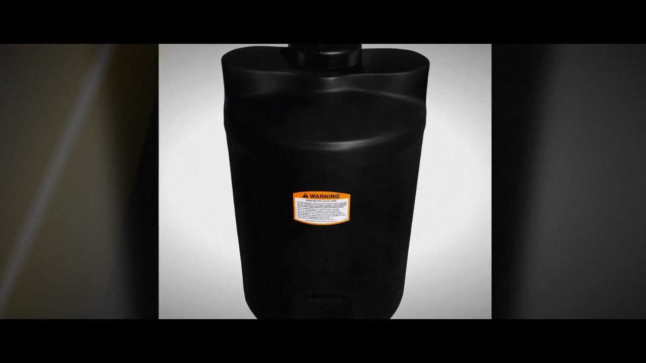 Norwesco 25 Gallon Black Vertical Storage Tank video