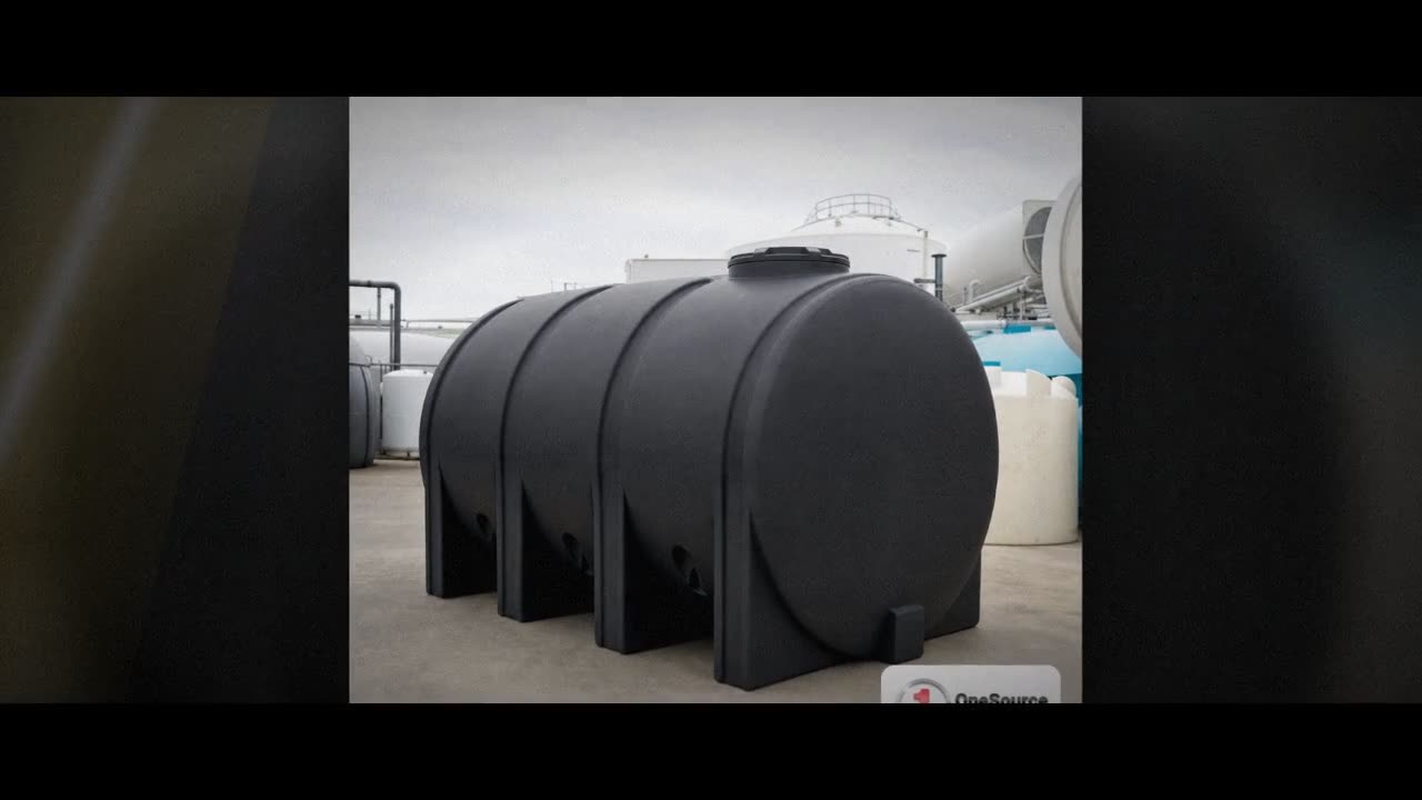 Norwesco 3725 Gallon Black Heavy Duty Horizontal Leg Tank video