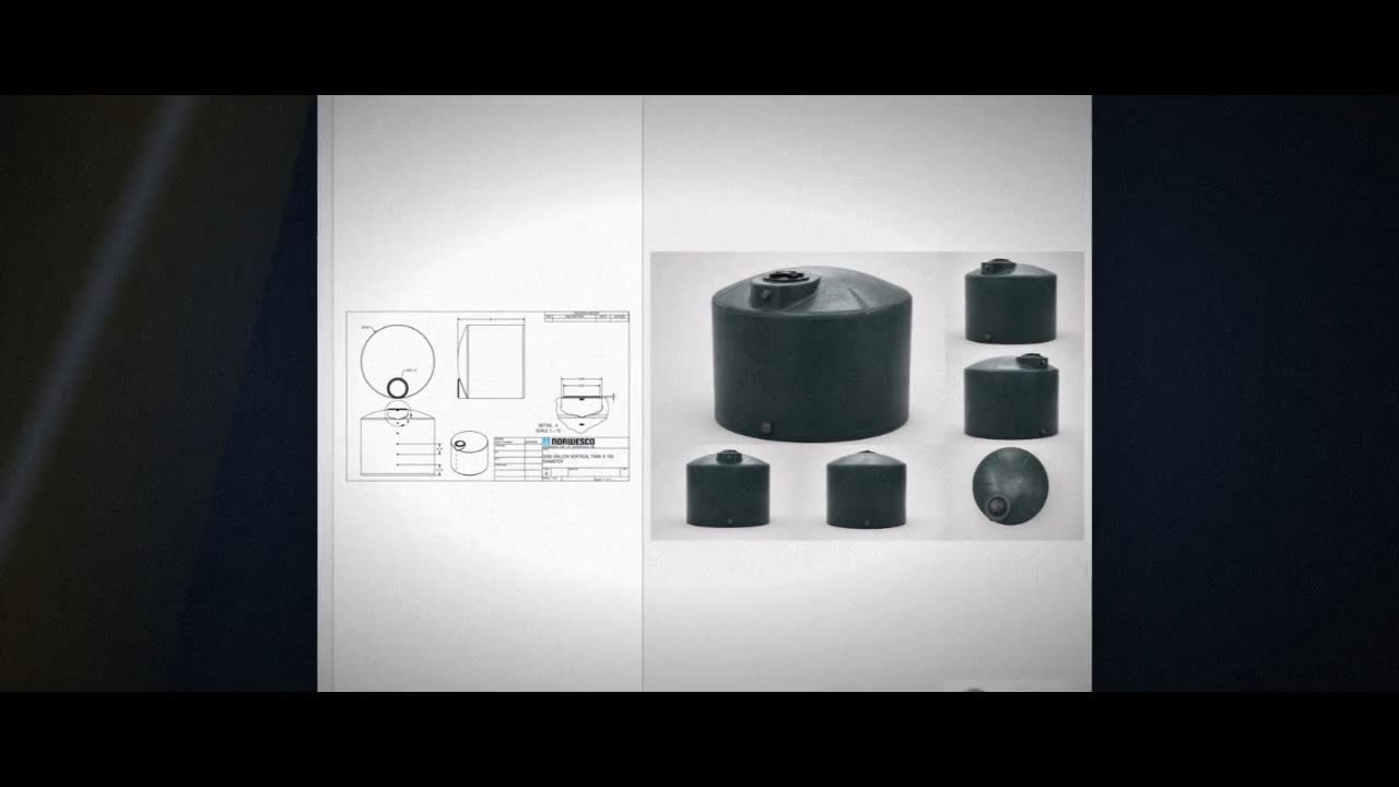 Norwesco 3000 Gallon Dark Green Vertical Water Storage Tank video