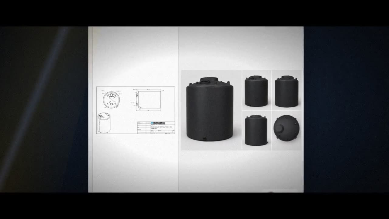 Norwesco 20000 Gallon Black Heavy Duty Vertical Storage Tank video