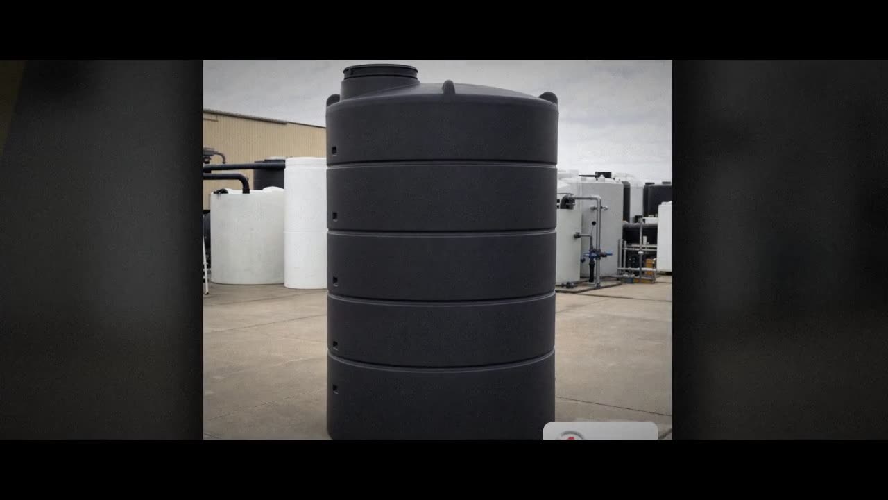 Norwesco 1250 Gallon Black Heavy Duty Vertical Storage Tank video