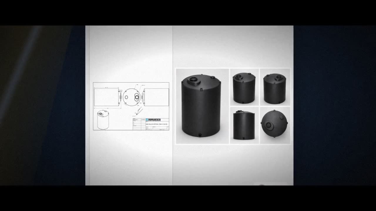 Norwesco 8400 Gallon Black Vertical Storage Tank video