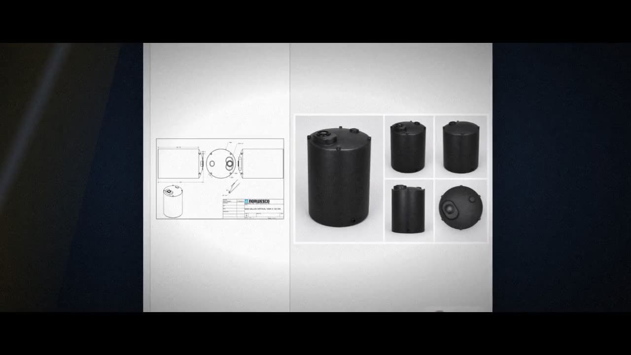 Norwesco 8400 Gallon Black Heavy Duty Vertical Storage Tank video