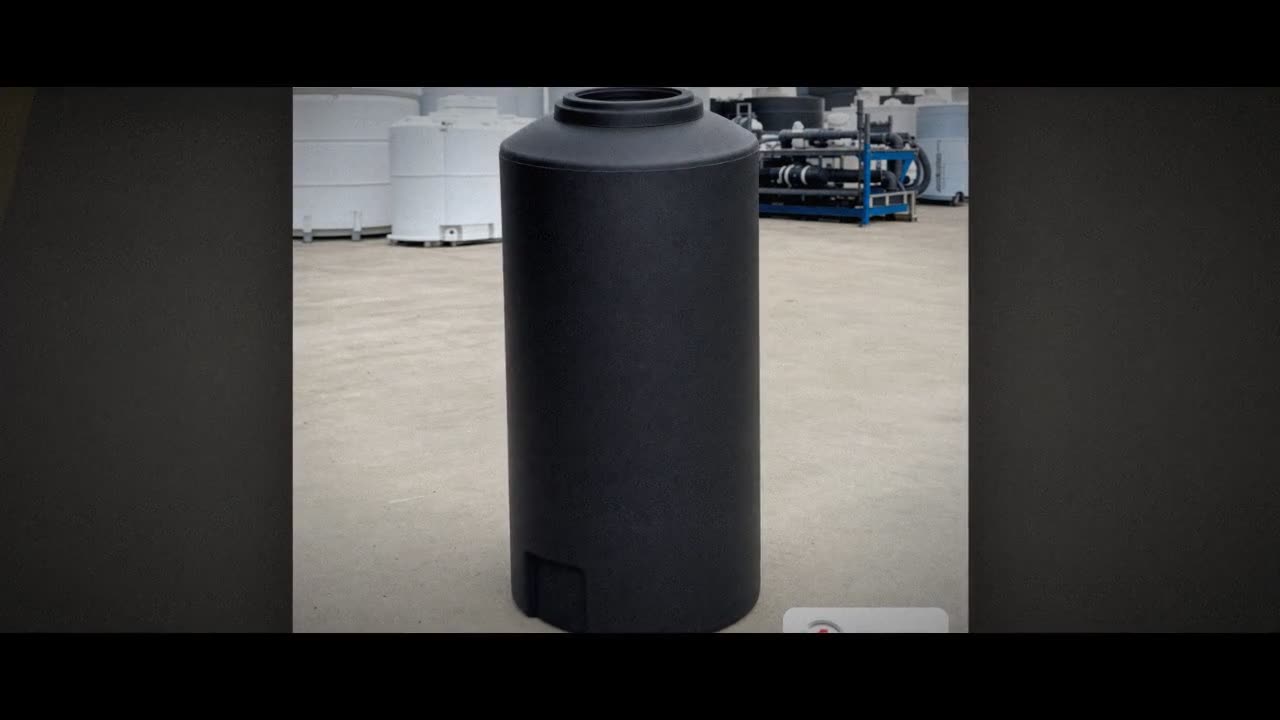 Norwesco 65 Gallon Black Vertical Storage Tank video