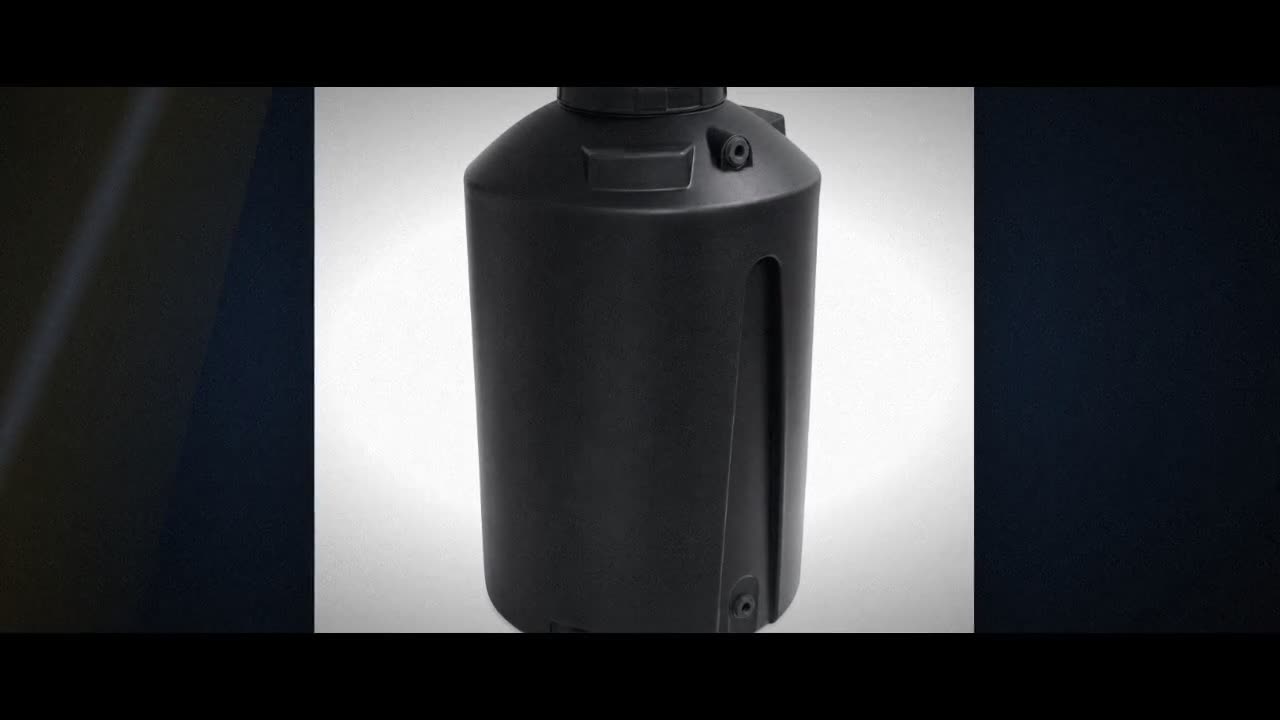 205 Gallon Plastic Vertical Water Storage Tank in Black video