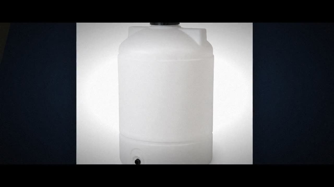 205 Gallon Plastic Vertical Liquid Storage Tank in Mocha video