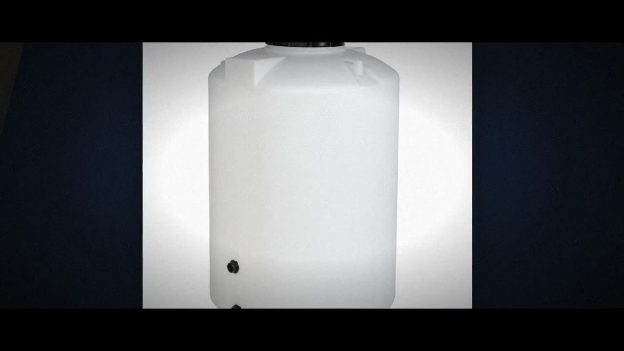 205 Gallon Plastic Vertical Rainwater Harvesting Tank in Mocha video