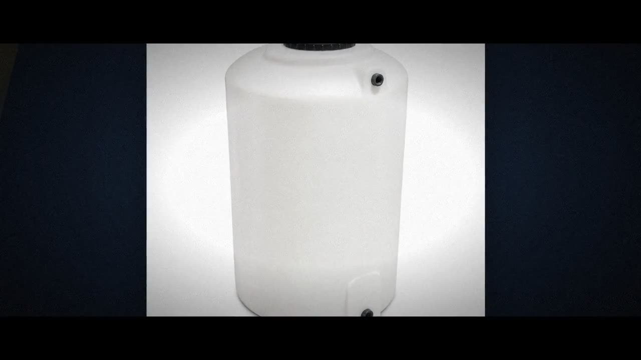 205 Gallon Plastic Vertical Rainwater Harvesting Tank in Forest Green video