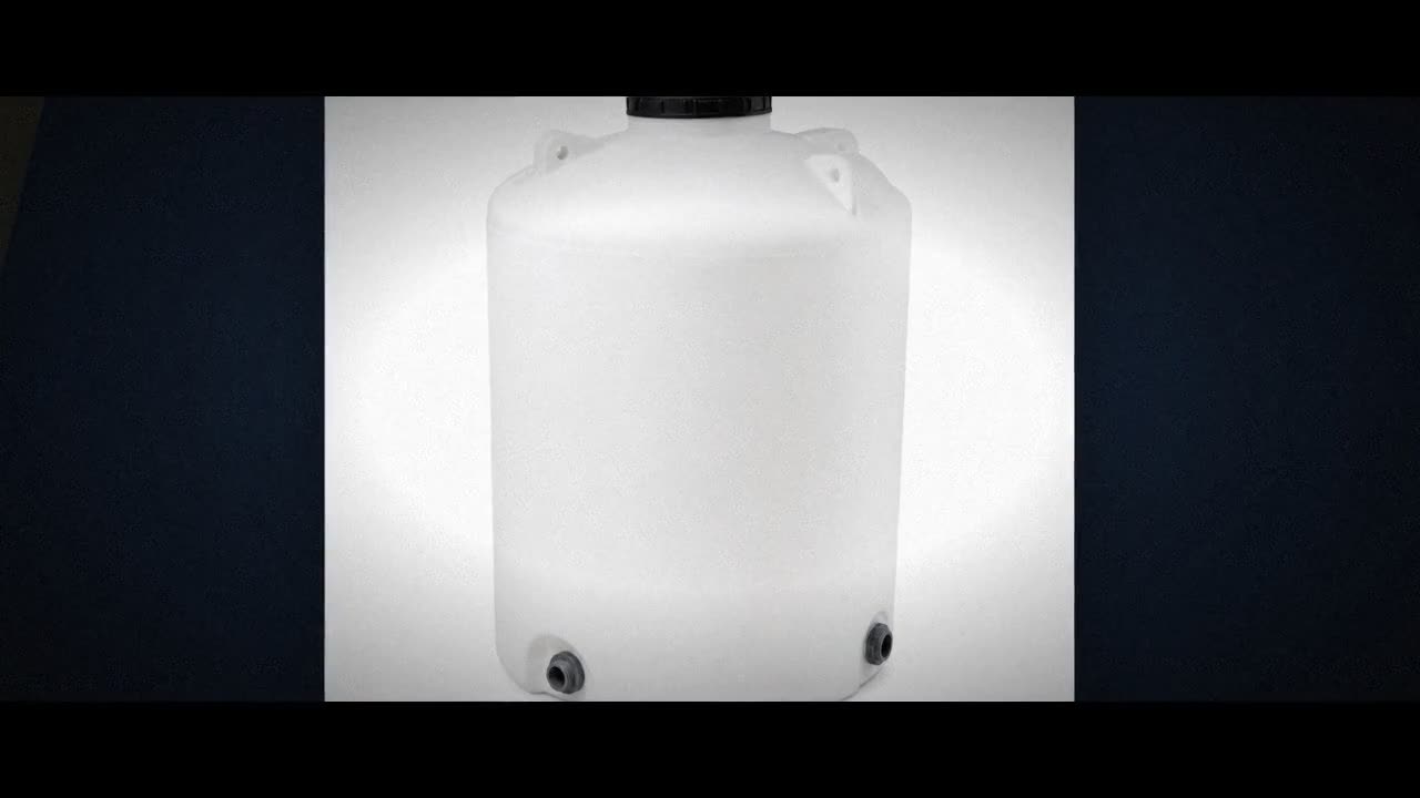 420 Gallon Plastic Vertical Liquid Storage Tank in Mocha video