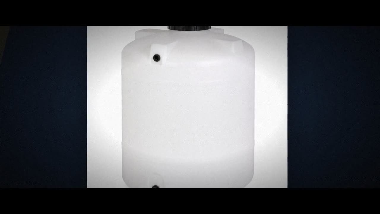 420 Gallon Plastic Vertical Liquid Storage Tank in Dark Green video