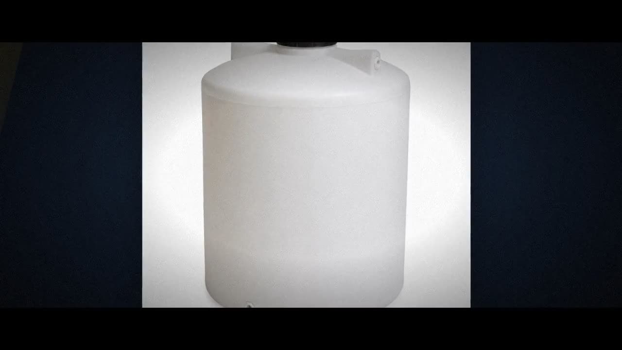420 Gallon Plastic Vertical Rainwater Harvesting Tank in Green video