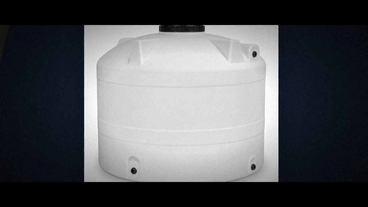 730 Gallon Plastic Vertical Water Storage Tank in Mocha video