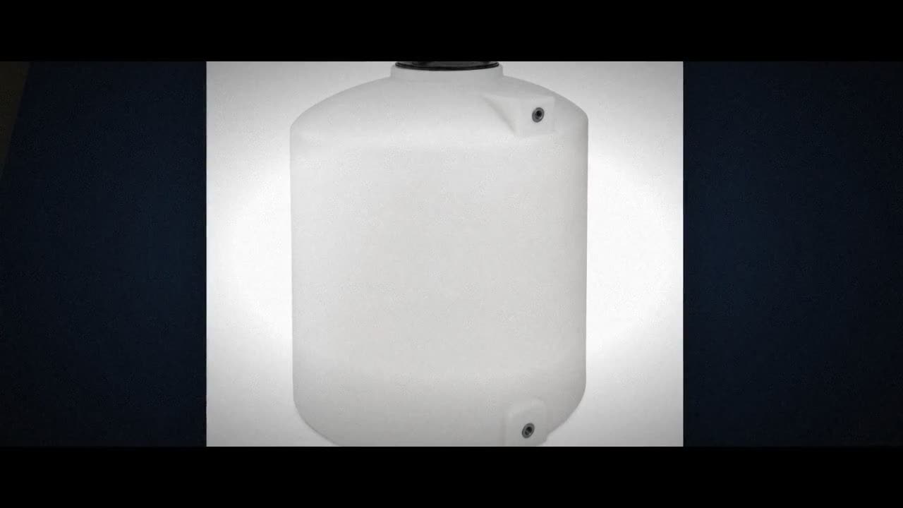 865 Gallon Plastic Vertical Rainwater Harvesting Tank in Forest Green video