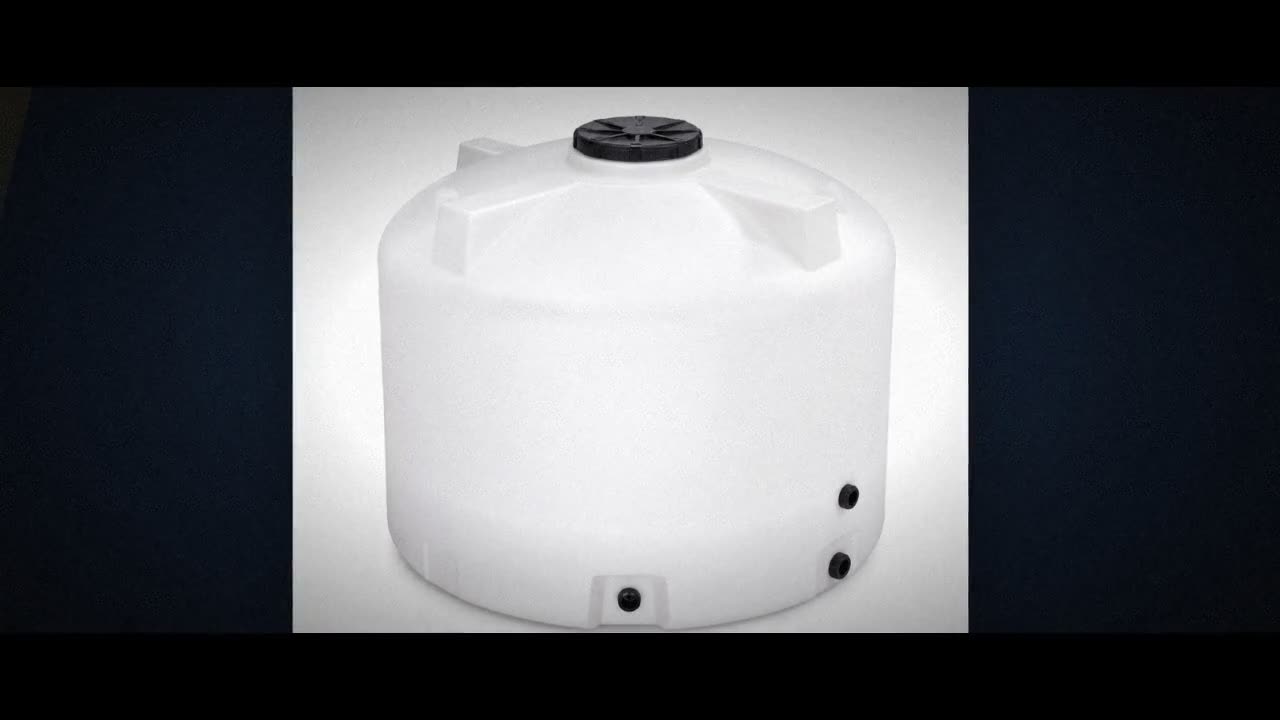 1320 Gallon Plastic Vertical Water Storage Tank in Mocha video