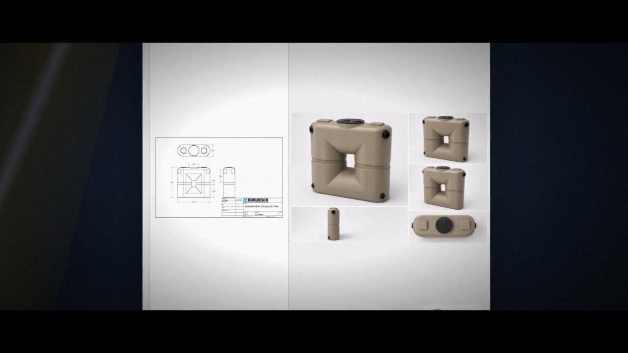Bushman 130 Gallon Mocha Slimline Rainwater Storage Tank video