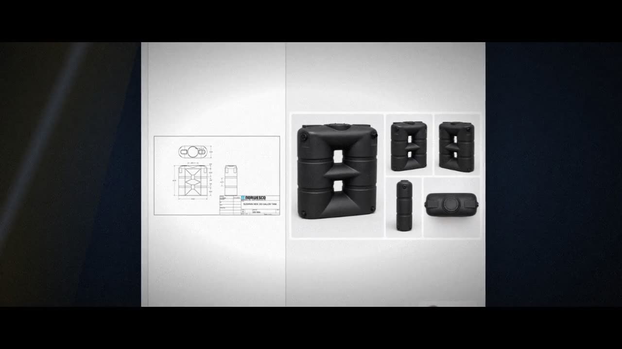 Bushman 265 Gallon Black Slimline Rainwater Storage Tank video