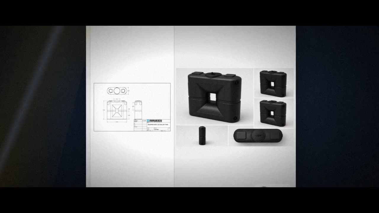 Bushman 130 Gallon Black Slimline Rainwater Storage Tank video