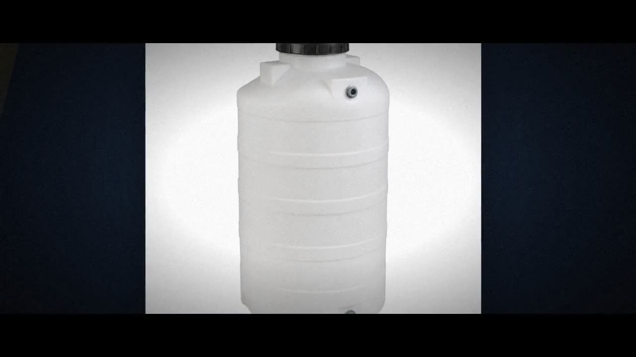 205 Gallon Plastic Vertical Rainwater Harvesting Tank in Brown video