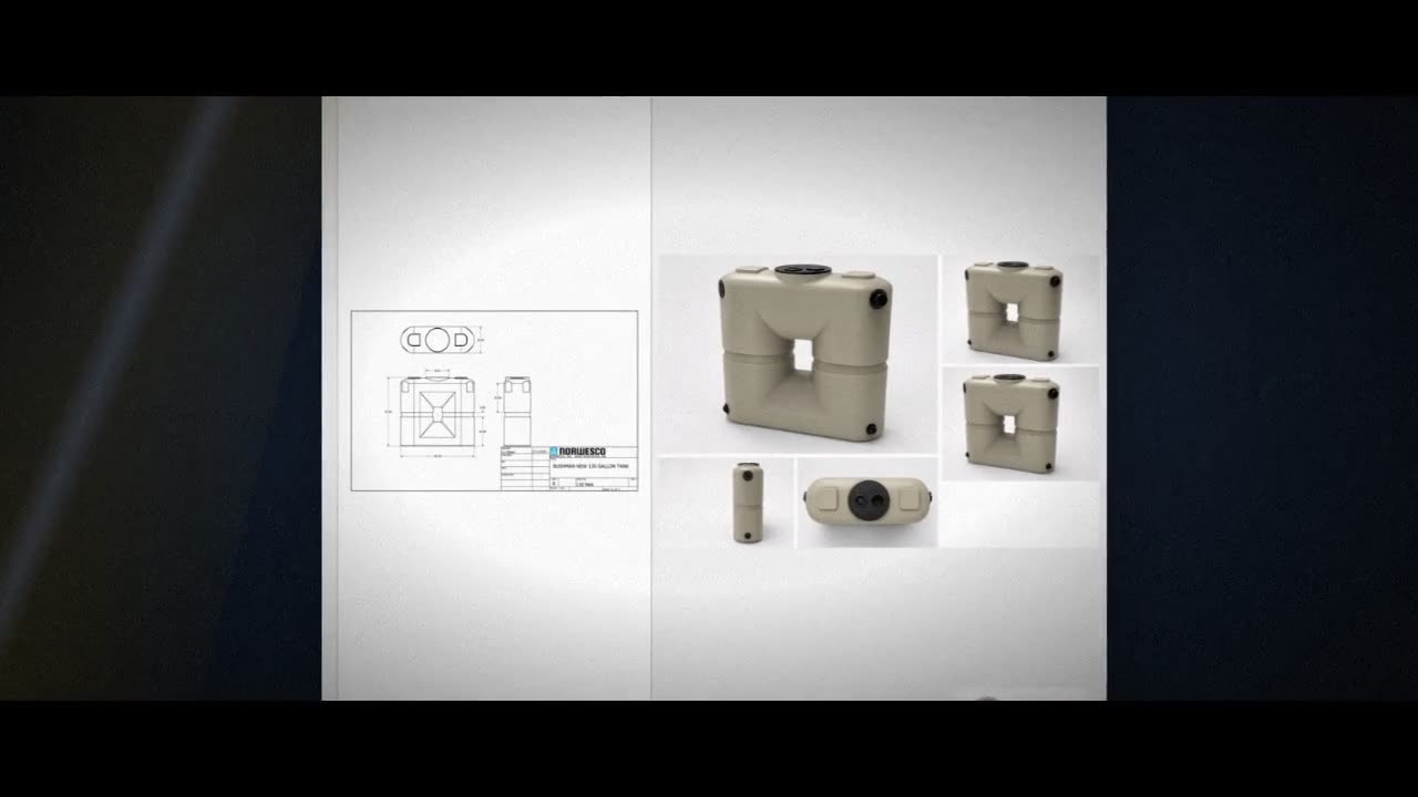 Bushman 130 Gallon Mocha Slimline Water Storage Tank video