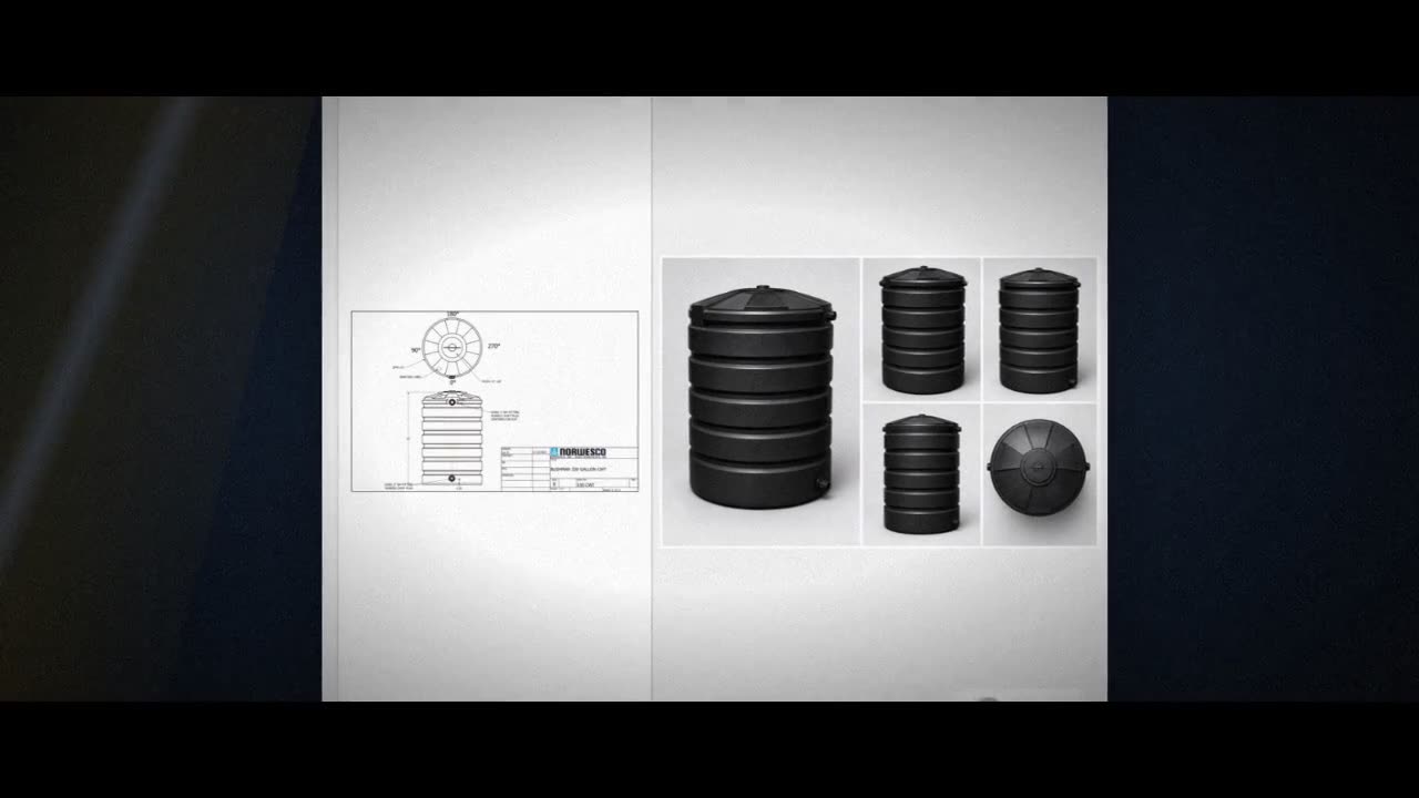 Bushman 330 Gallon Black Vertical Water Storage Tank video