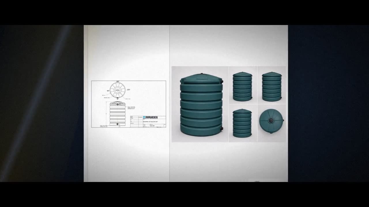 Bushman 330 Gallon Dark Green Vertical Water Storage Tank video