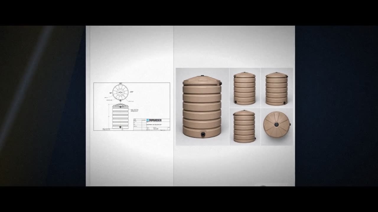 Bushman 330 Gallon Mocha Vertical Water Storage Tank video