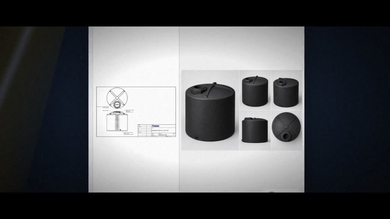 Bushman 3000 Gallon Black Vertical Water Storage Tank video