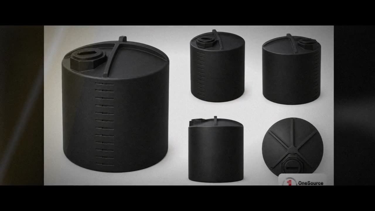 Bushman 3000 Gallon Black Rainwater Collection Storage Tank video