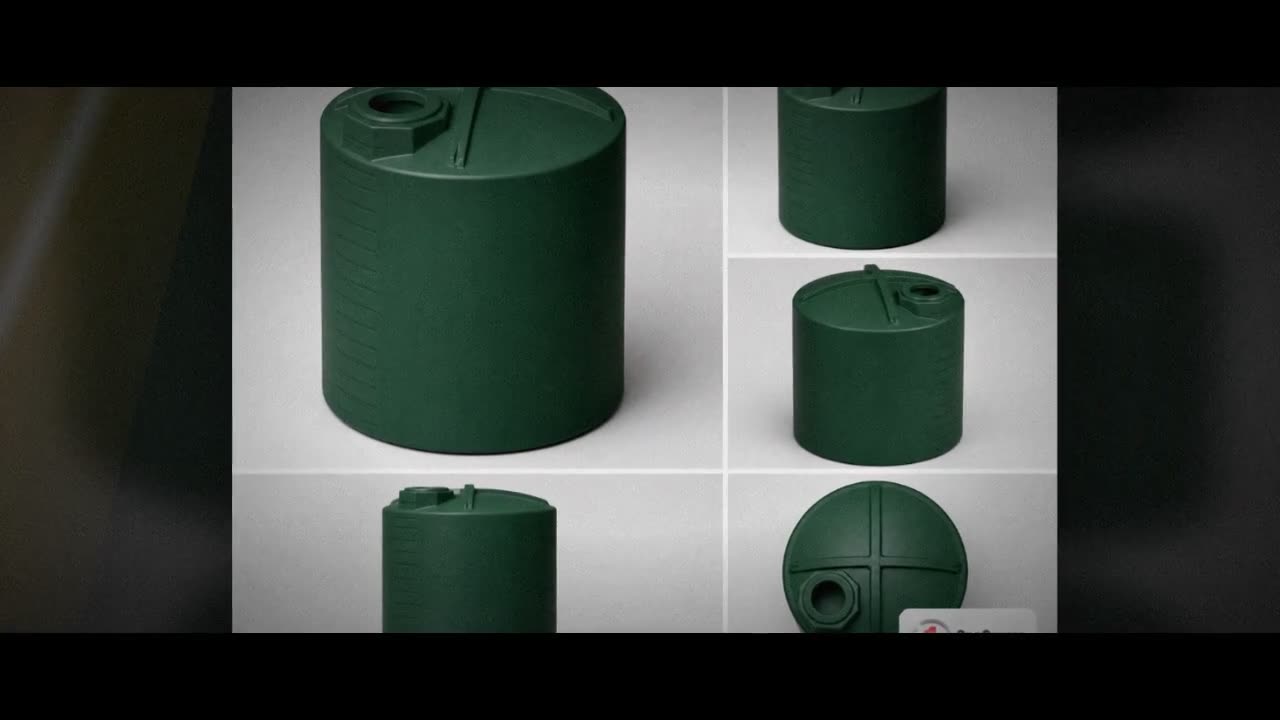 Bushman 3000 Gallon Green Rainwater Collection Storage Tank video