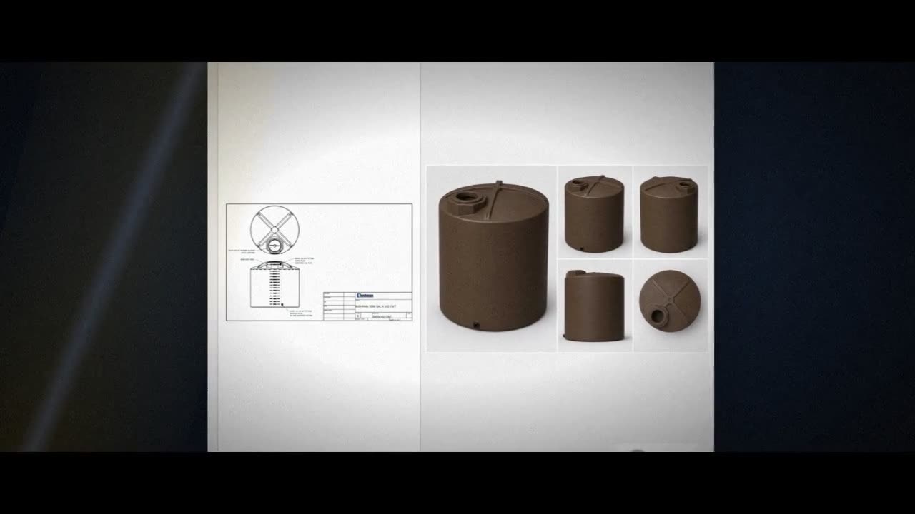 Bushman 3000 Gallon Dark Brown Vertical Water Storage Tank video