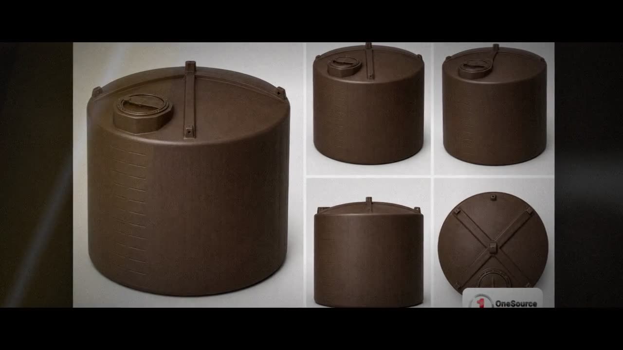 Bushman 3000 Gallon Dark Brown Rainwater Collection Storage Tank video