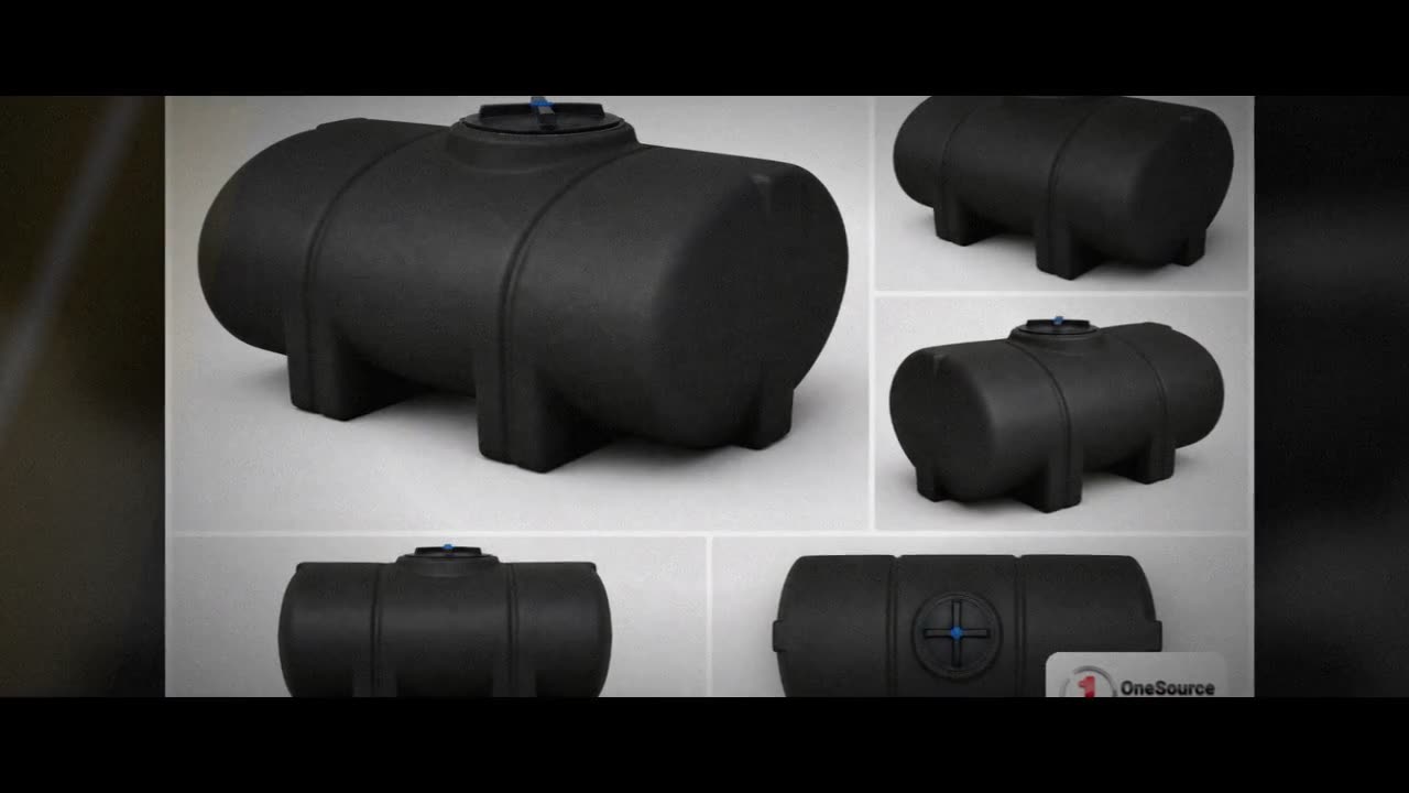 Norwesco 135 Gallon Black Elliptical Leg Tank video