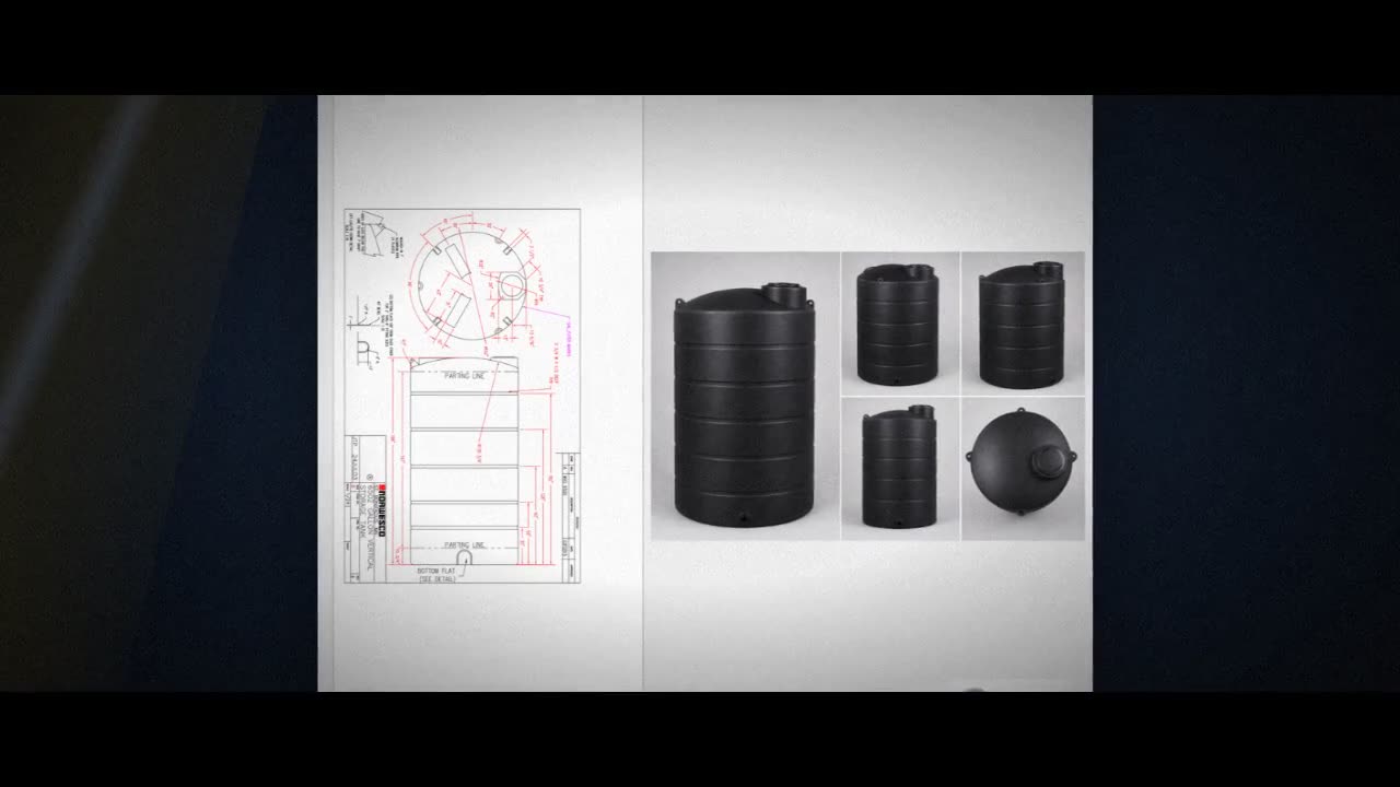 Norwesco 6502 Gallon Black Heavy Duty Vertical Storage Tank video
