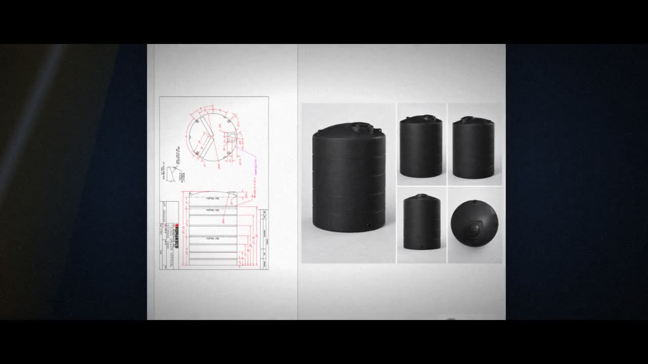 Norwesco 10500 Gallon Black Vertical Storage Tank video