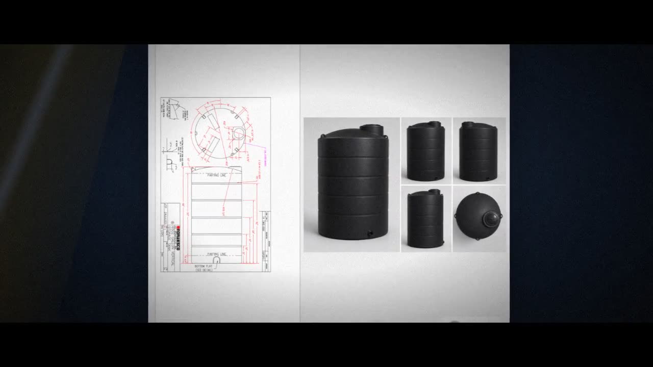 Norwesco 6502 Gallon Black Vertical Storage Tank video