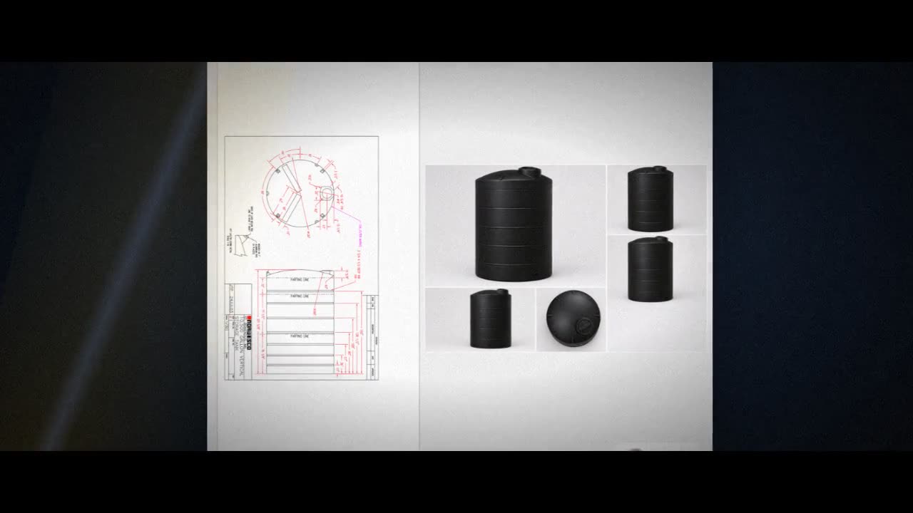 Norwesco 10500 Gallon Black Heavy Duty Vertical Storage Tank video