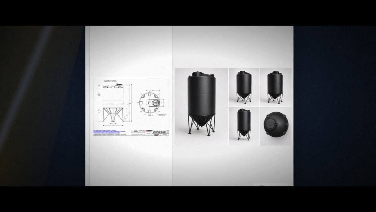 Snyder Industries 1500 Gallon Heavy Duty Cone Bottom Tank video