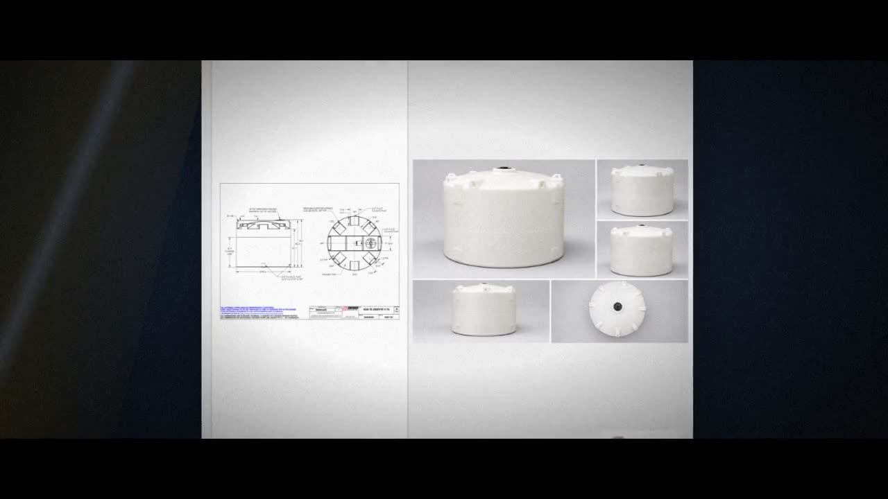 Snyder Industries 2000 Gallon ASTM XLPE Vertical Storage Tank video