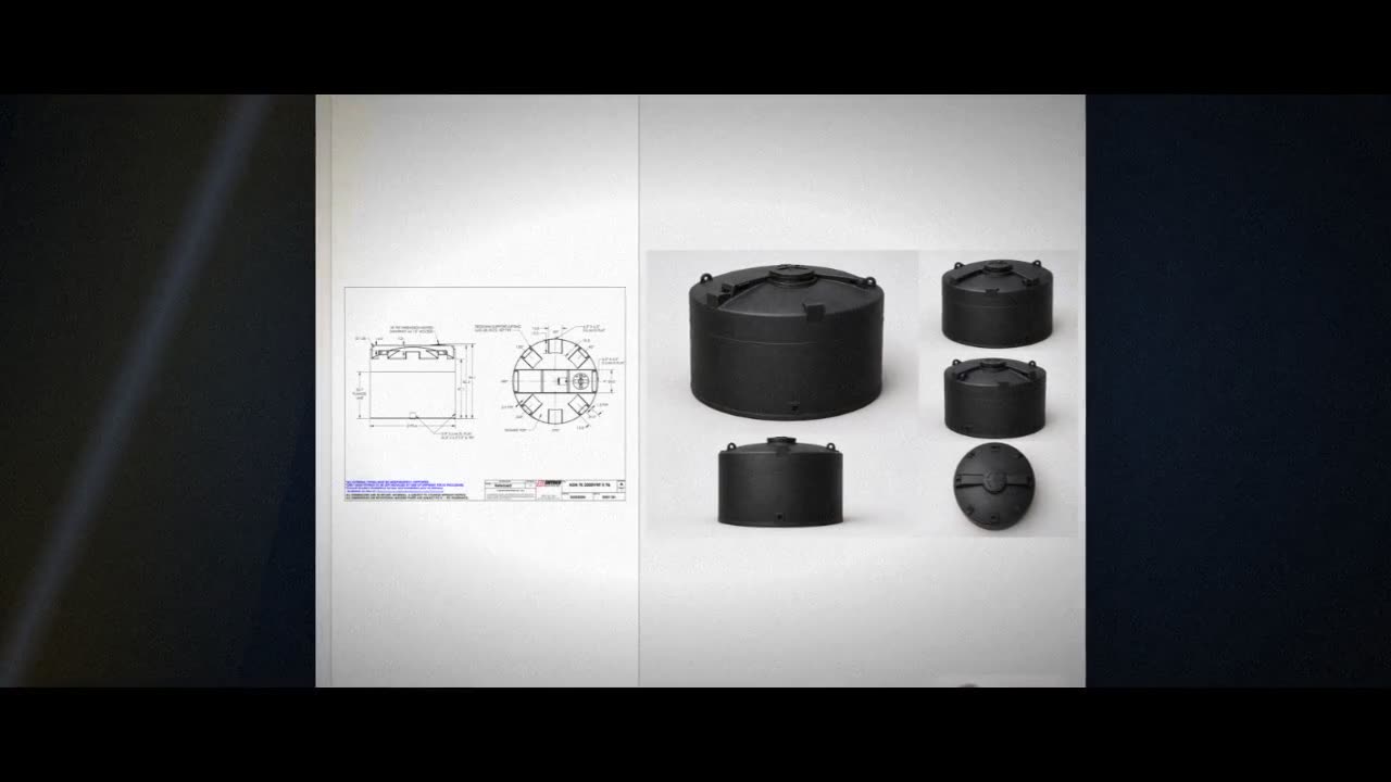 Snyder Industries 2000 Gallon ASTM Black Vertical Storage Tank video