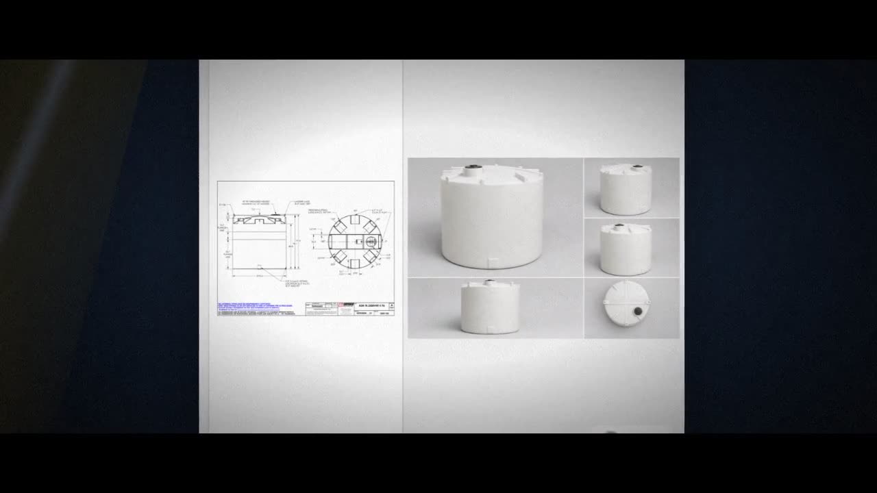 Snyder Industries 2500 Gallon ASTM XLPE Vertical Storage Tank video