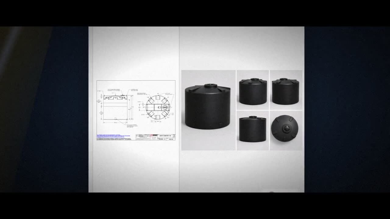Snyder Industries 2500 Gallon ASTM XLPE Black Vertical Storage Tank video