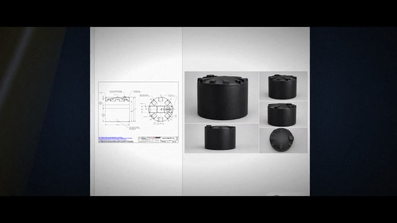 Snyder Industries 2500 Gallon ASTM Black Vertical Storage Tank video